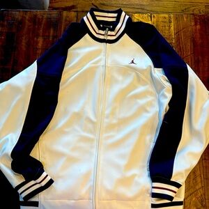 Navy, white & maroon jacket